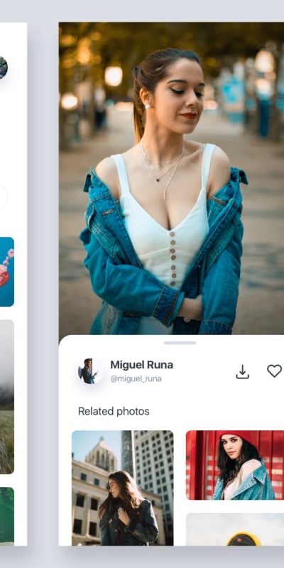 Unsplash APP ui Redesign .sketch下载