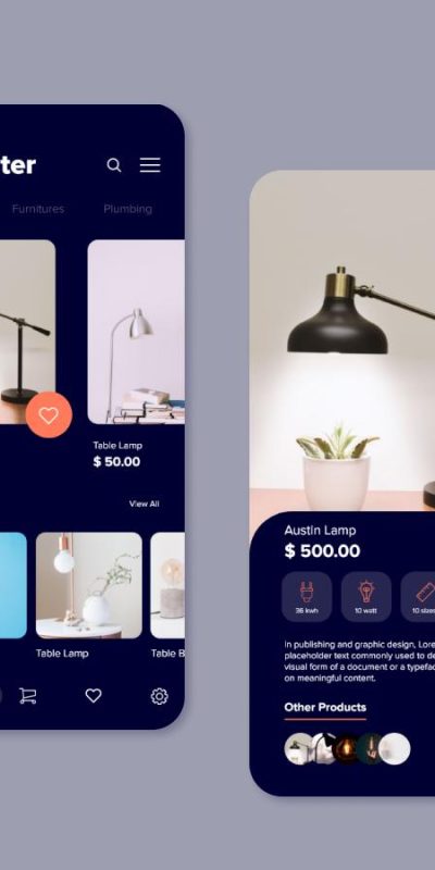 家居电商app ui .xd素材下载