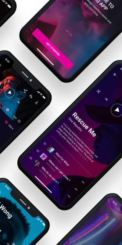RLing 音乐app ui .xd .psd .fig .sketch素材下载