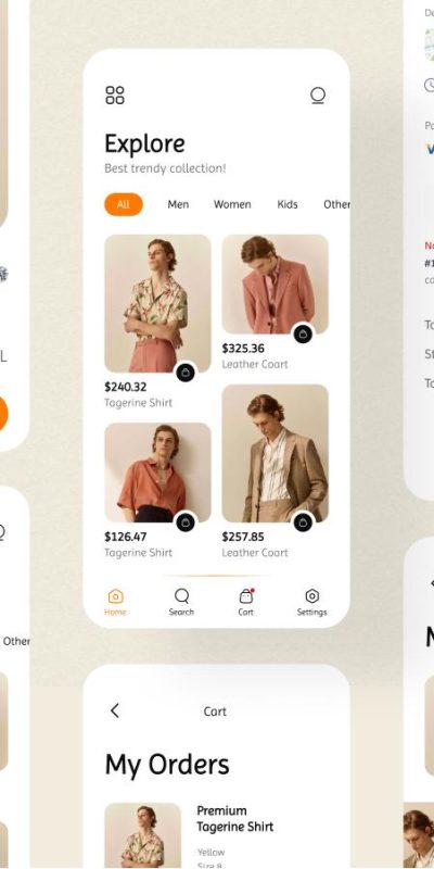 简洁品牌服饰电商app ui .fig素材下载