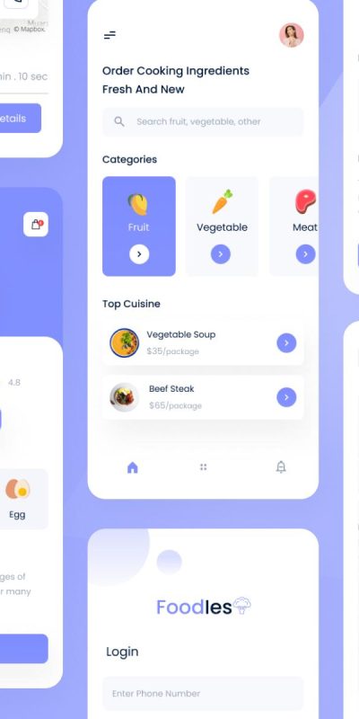 美食app ui .fig .sketch .xd素材下载