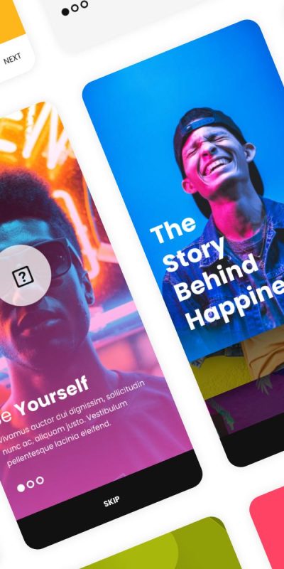 20个app walkthrough 界面ui .xd素材下载