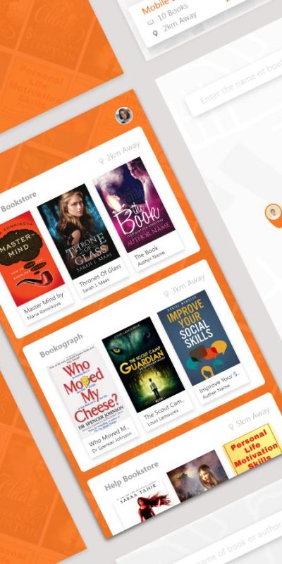 Book Sharing AppUI .xd素材下载