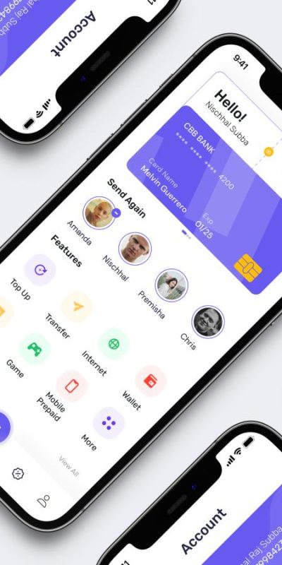 钱包支付App ui Concept Design .fig素材下载
