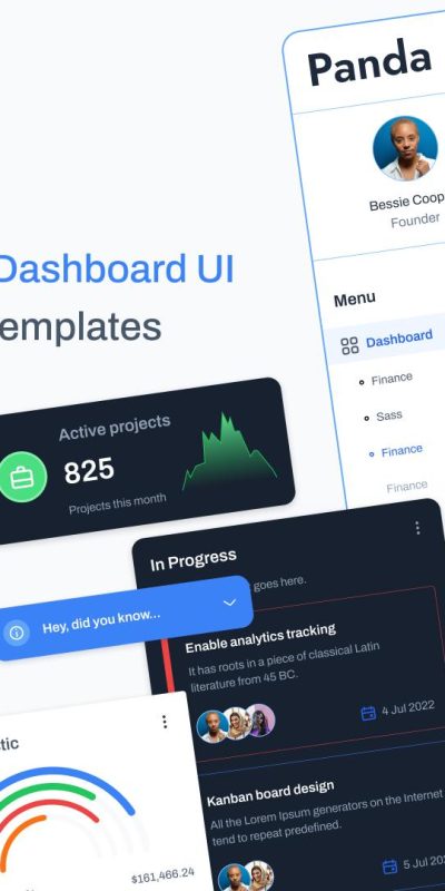 Panda dashboard ui 设计系统 .fig素材下载