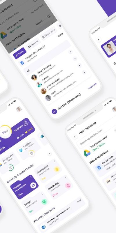 云存储app ui .xd素材下载