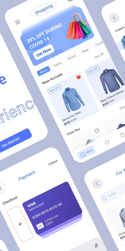服装电商app ui .fig素材下载