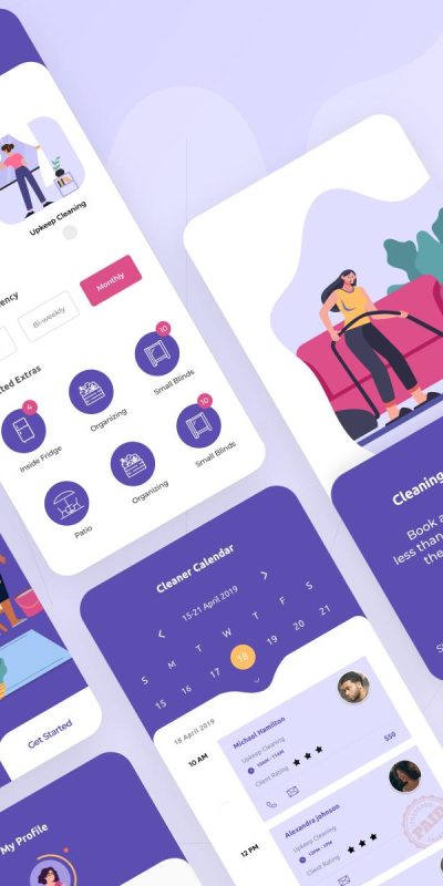 家政app ui .xd素材下载