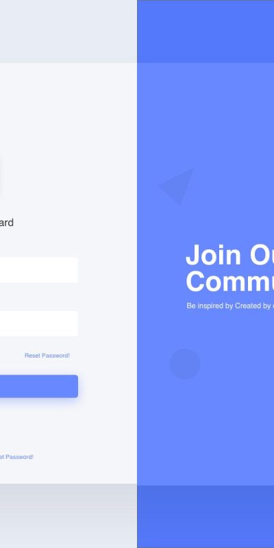 简洁的dashboard登录页UI .xd素材