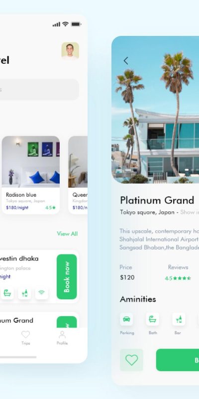 酒店app ui .xd素材下载
