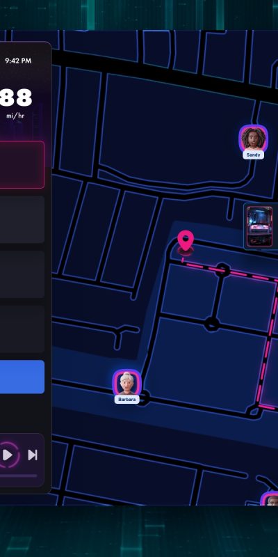 Neon 地图导航app ui .xd素材下载