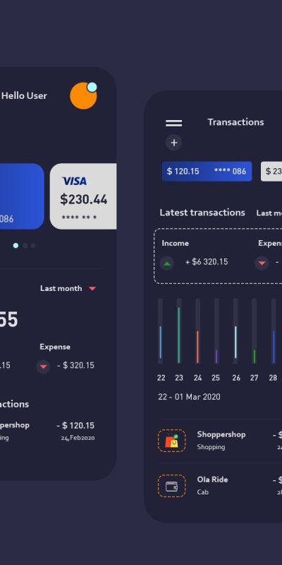 钱包app ui .psd素材下载