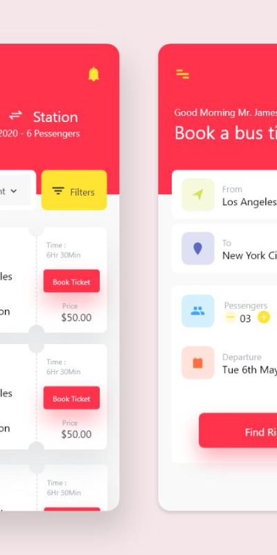 汽车购票app ui .sketch素材下载