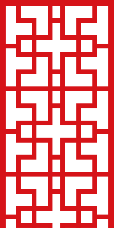 中国风古典中式镂空门窗隔断屏风窗花矢量AI设计素材免扣PNG图案(122)