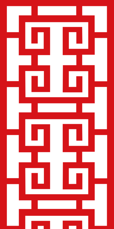 中国风古典中式镂空门窗隔断屏风窗花矢量AI设计素材免扣PNG图案(135)