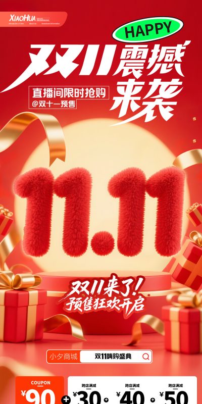 双11促销活动电商视觉设计素材(140).psd