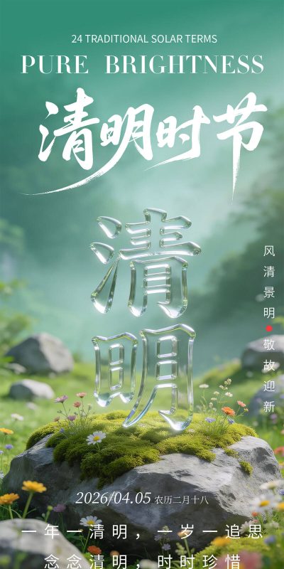清明节营销海报设计素材PSD模板下载(17)