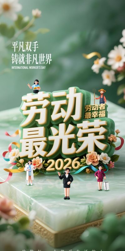 五一节主题H5海报PSD素材下载(134)