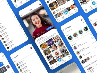 instgram类似社交app ui .xd素材下载