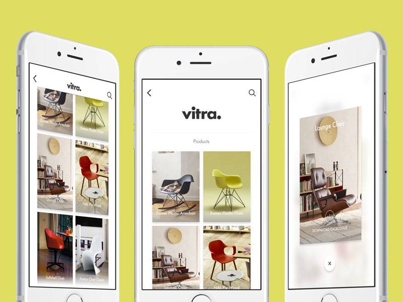 Vitra – Gallery App and Prototype Sketch Resource