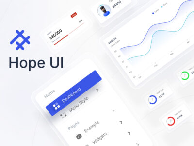 Hope UI  Dashboard UI Kit and Design System .fig .html素材下载