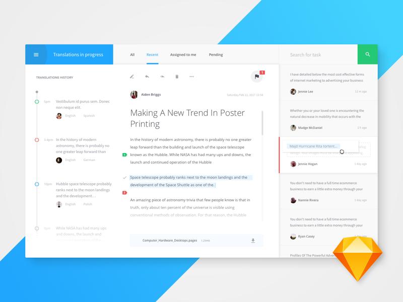 Translate Dashboard sketch下载
