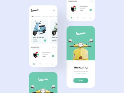 vespa store 机车电商app ui .fig素材下载