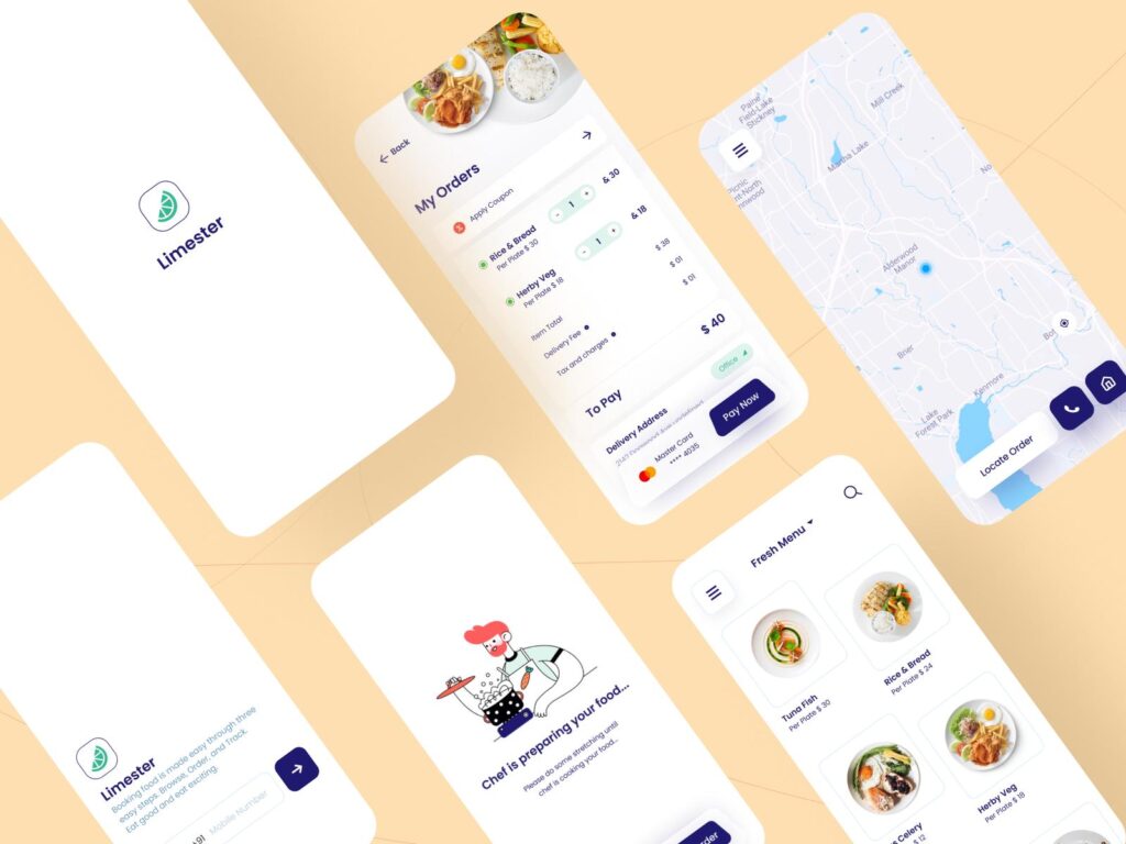 美食外卖app Limester ui .fig素材下载