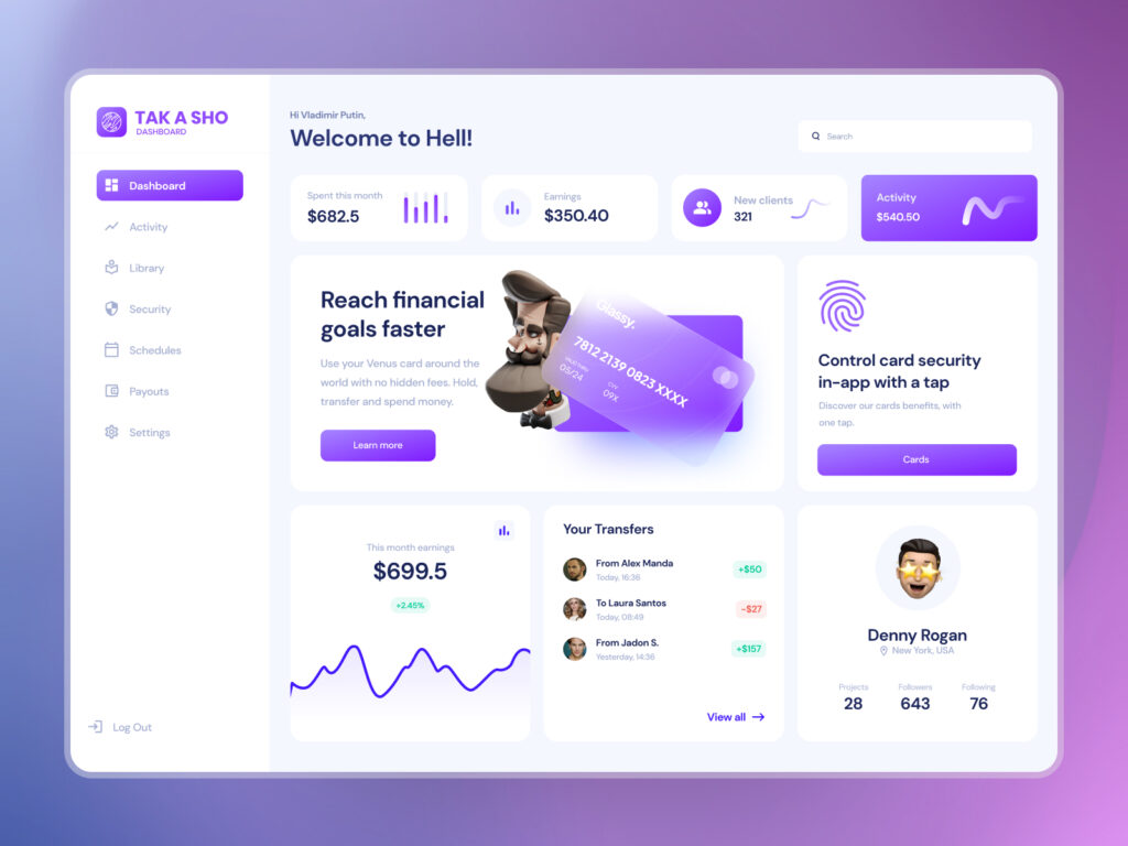 Dashboard Web App .fig素材下载