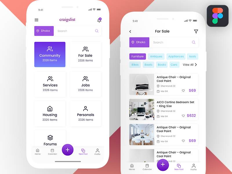 Craigslist App figma下载