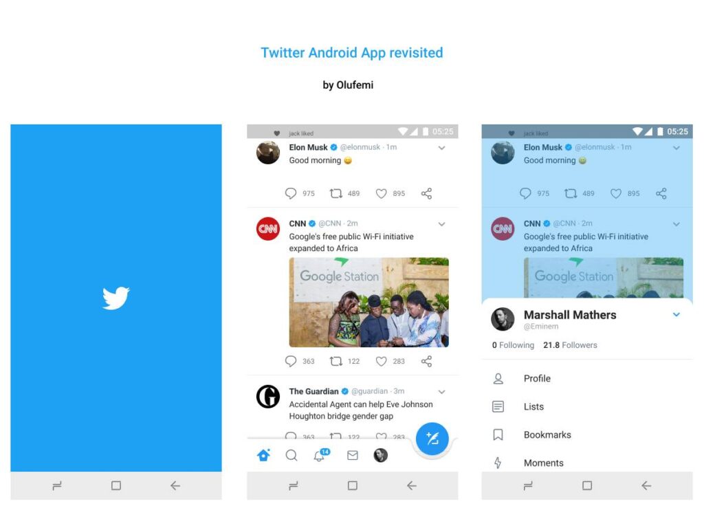 Twitter App 信息列表UI .fig下载