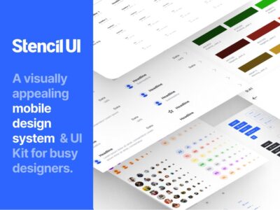 Stencil UI 移动端UI设计系统 .fig素材下载