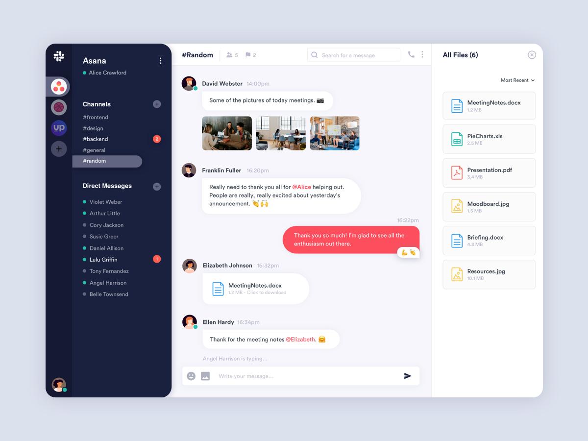 Slack Redesign .sketch素材下载