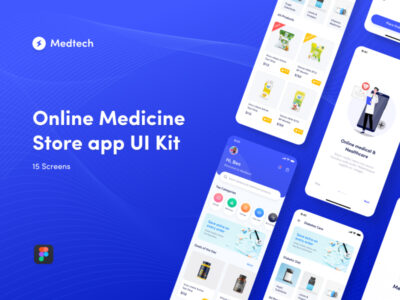 Medtech 药店、医药电商app ui .fig素材下载