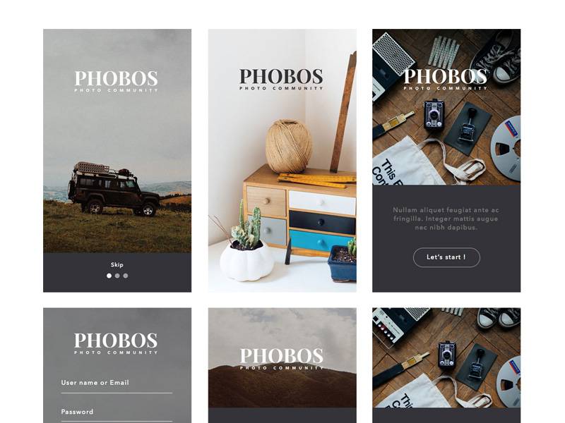Phobos UI Kit app sketch下载