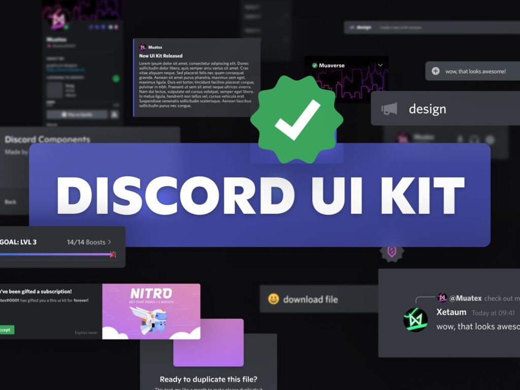 Discord UI Kit .fig素材下载