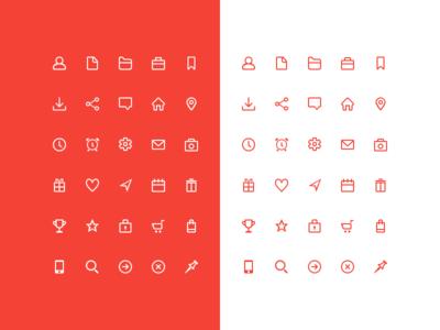 30个psd小图标下载 Free Icons from Shakuro