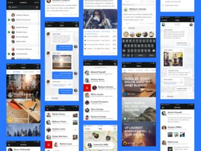 Mapogo 社交、新闻app ui kit .sketch素材下载