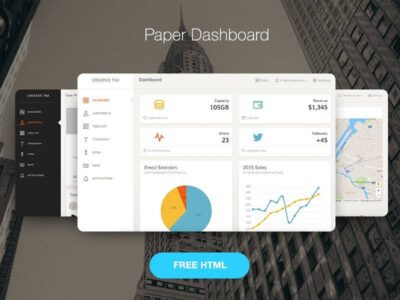 Paper Dashboard html5&css3模板下载