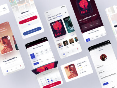 Prandana 电影票务app ui .sketch素材下载