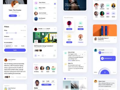 社交app ui kit .fig素材下载