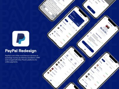 金融支付app paypal ui redesign 3 .fig素材下载