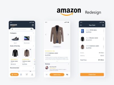 amazon app redesign .xd素材下载