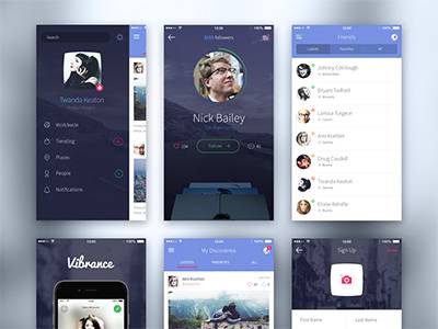 IOS app UI kit psd下载