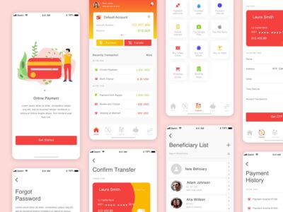 Cy Bank 金融银行app ui .xd素材下载