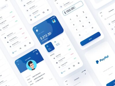 金融支付app paypal ui redesign 4 .fig素材下载