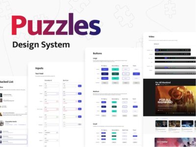 Puzzles Design System 设计系统 .fig素材下载