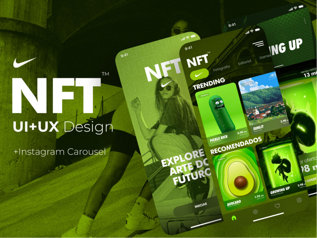 Nike NFT™ app ui .fig素材下载