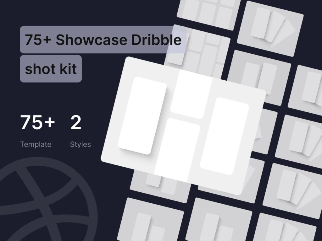 75+ Dribbble app 展示模板 mockup .fig素材下载