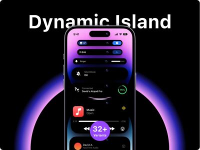 iPhone Dynamic Island 灵动岛UI .fig素材下载